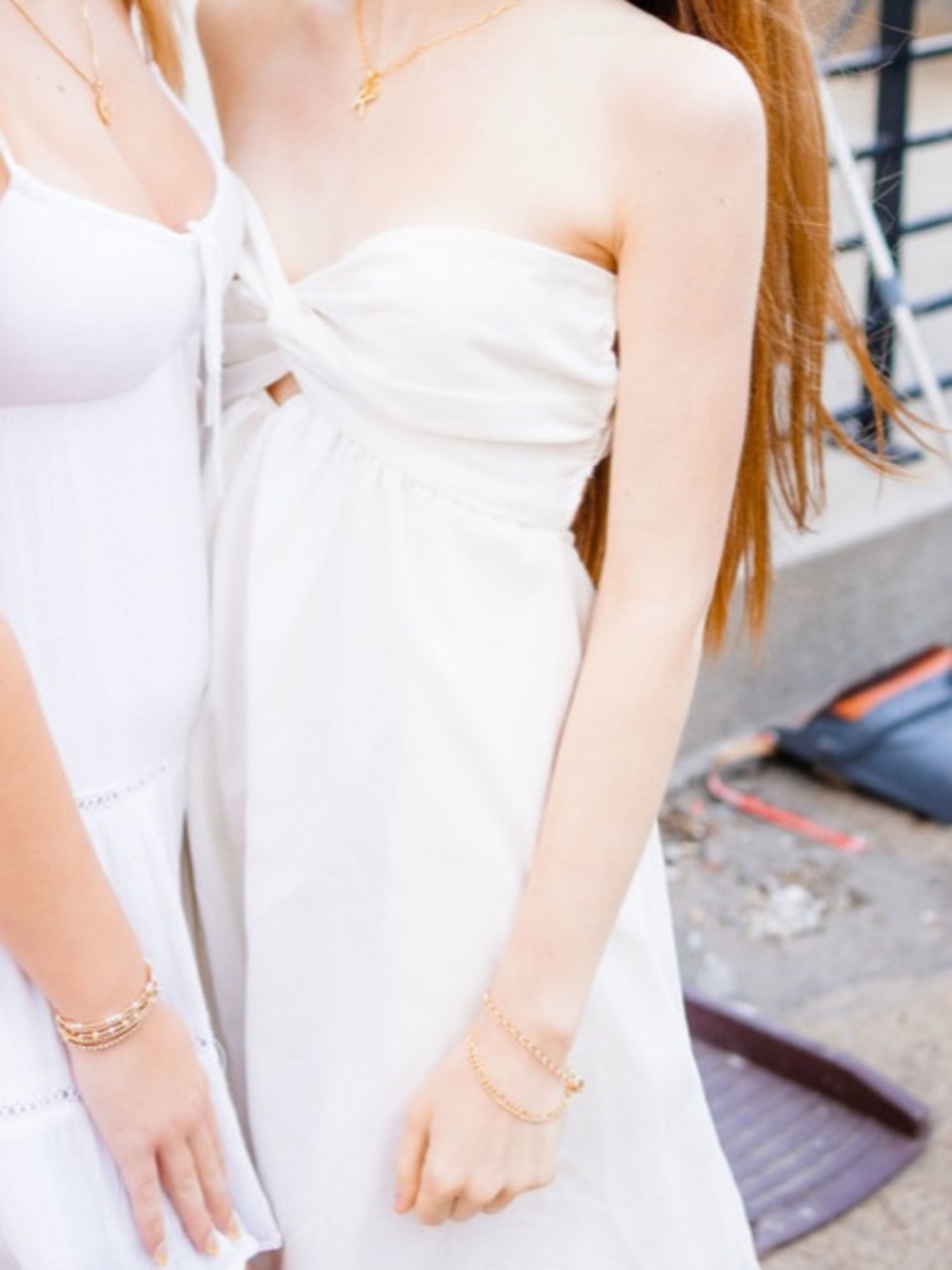 White Strapless Summer Dress - Simple Chic